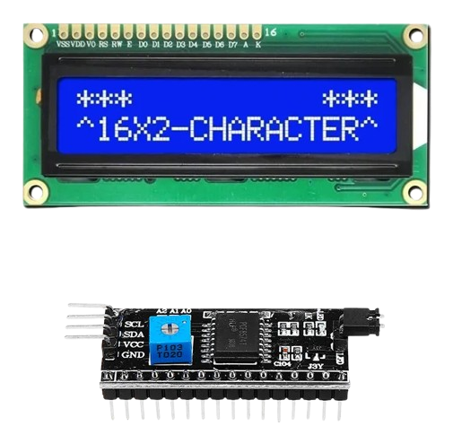Pantalla LCD 16x2 1602 HD44780